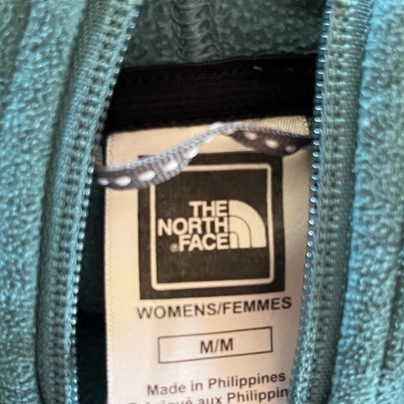 The North Face Jacket Womens Med Blue Fleece Full Zip Hiking Outdoors TKA 100 - Picture 6 of 8